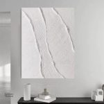 Accessoire mural blanc au design minimaliste