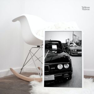 Tableau BMW M3 en noir et blanc