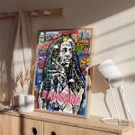 Tableau Bob Marley en style Street Art