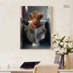 Art mural humoristique pour toilettes