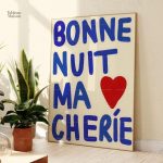 Tableau moderne Bonne Nuit Ma Chérie