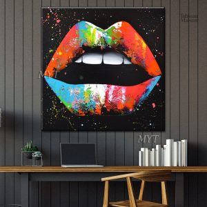 Tableau Bouche de Femme en art moderne