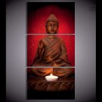Tableau décoratif Bouddha, lumière apaisante et méditation