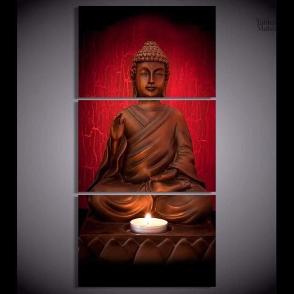 Tableau décoratif Bouddha, lumière apaisante et méditation