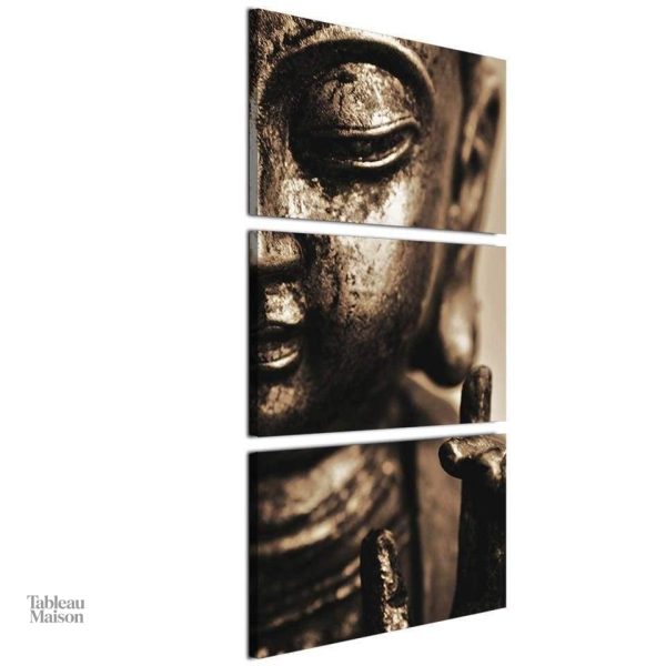 Tableau mural Bouddha, design moderne et spirituel en acier