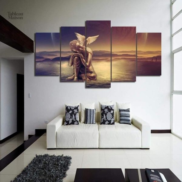 Art mural représentant Bouddha et la paix intérieure