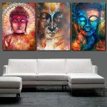 Tableau Bouddha l'éveil spirituel