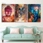 Art mural Bouddha inspirant pour décoration zen