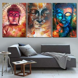 Tableau représentant Bouddha en méditation spirituelle