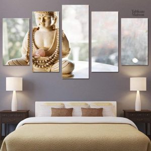 Tableau Bouddha en ivoire décoratif