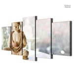 Tableau inspirant Bouddha en ivoire authentique