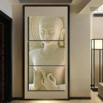 Tableau Bouddha en marbre décoratif