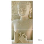 Art mural Bouddha en marbre pour la méditation et la sérénité