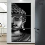 Tableau Bouddha en métal décoratif pour intérieur