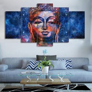 Tableau Bouddha moderne, art mural inspirant et zen