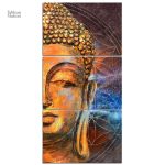 Ocre Bouddha, tableau artistique pour ambiance zen