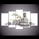 Œuvre d'art inspirée par le Bouddha, ambiance zen