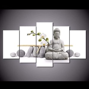 Œuvre d'art inspirée par le Bouddha, ambiance zen