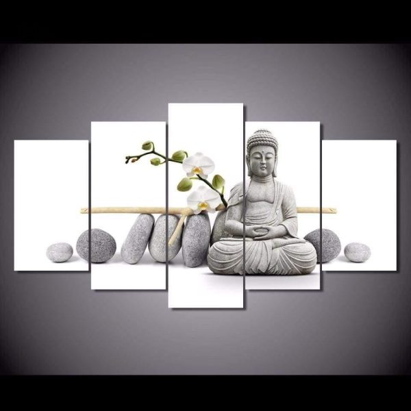 Œuvre d'art inspirée par le Bouddha, ambiance zen