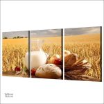 Tableau de cuisine sur le thème de la Boulangerie, style vintage