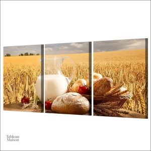 Tableau de cuisine sur le thème de la Boulangerie, style vintage