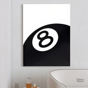 Tableau moderne Boule Noire du Billard