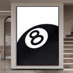 Art mural billard, design moderne et élégant