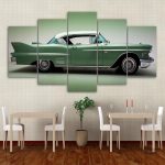 Tableau Cadillac Deville 1958 en style vintage