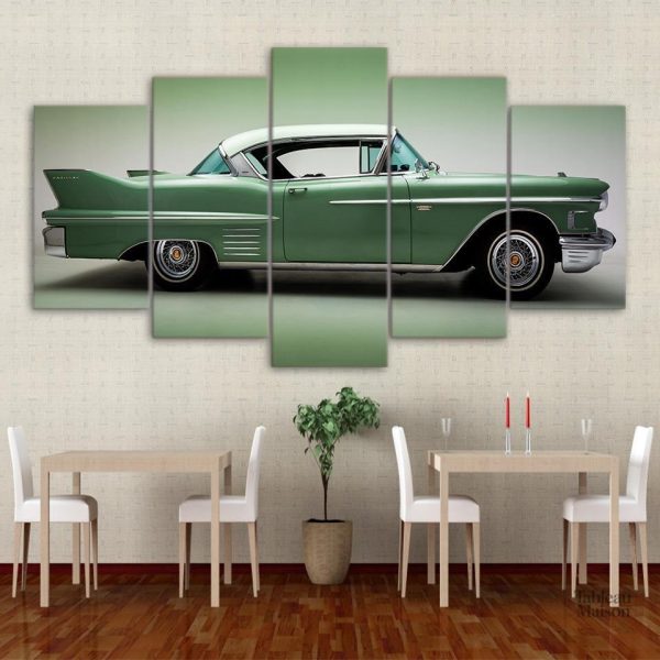 Tableau Cadillac Deville 1958 en style vintage
