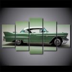 Art mural Cadillac Deville 1958, ambiance rétro