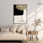 Calligraphie arabe sur toile, design contemporain