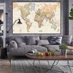 Carte du monde décorative pour une ambiance unique