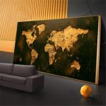 Décoration murale carte du monde antique