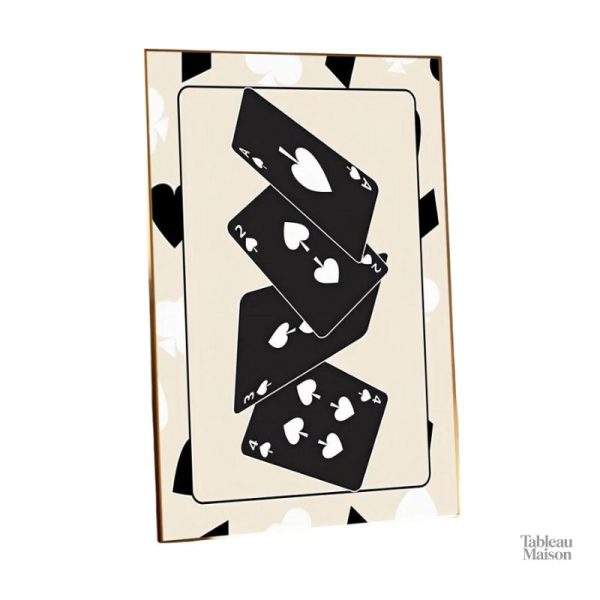 Tableau décoratif avec motifs de cartes