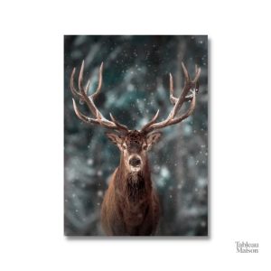 Tableau décoratif cerf, design minimaliste et élégant