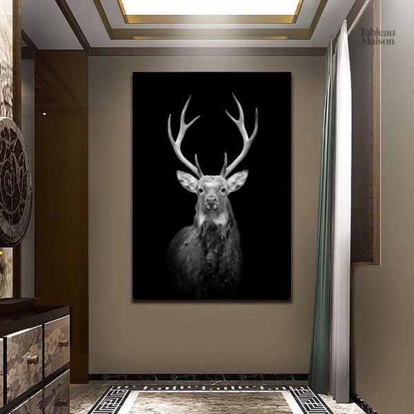 Tableau décoratif cerf stylisé