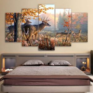 Tableau Cervidés artistique pour décoration intérieure
