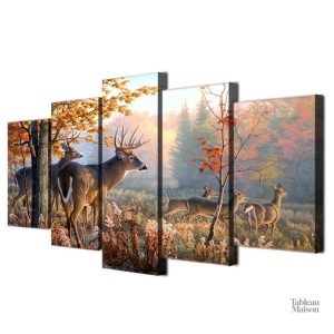Oeuvre d'art sur le thème des cervidés
