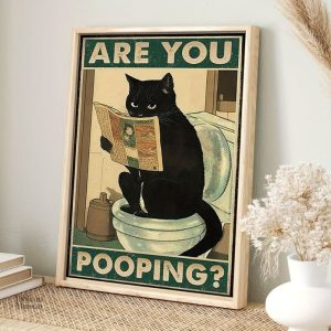 Décoration intérieure avec un chat et texte ludique
