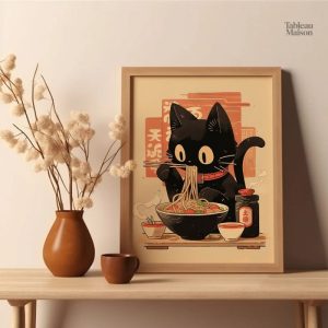 Œuvre d'art inspirée de la culture japonaise