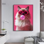 Tableau Chat Pop Art en style décalé