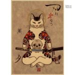 Tableau décoratif chat Yakuza pour un intérieur unique