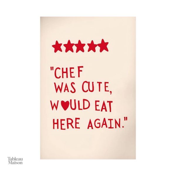 Art mural de cuisine avec design de chef sympathique