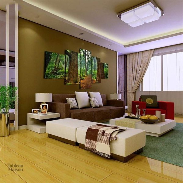 Tableau nature pour une ambiance apaisante dans la salle de bain