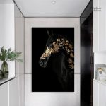 Tableau moderne représentant un cheval élégant