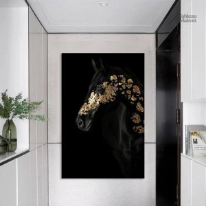 Tableau moderne représentant un cheval élégant