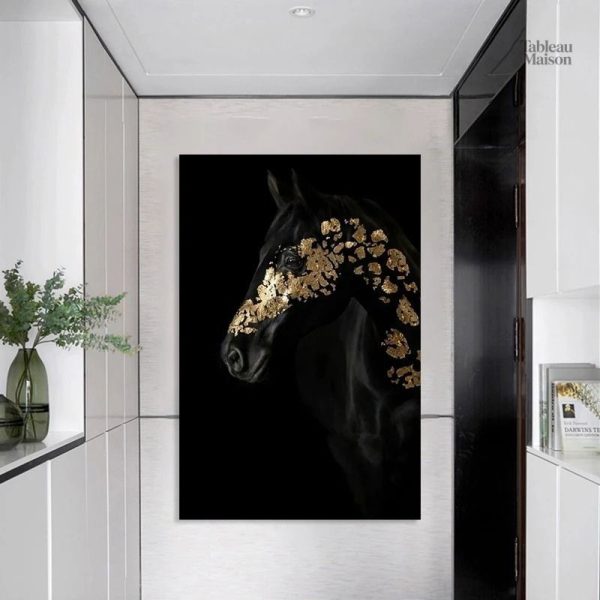 Tableau moderne représentant un cheval élégant