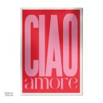 Art mural Ciao Amore, tableau contemporain pour ambiance chic