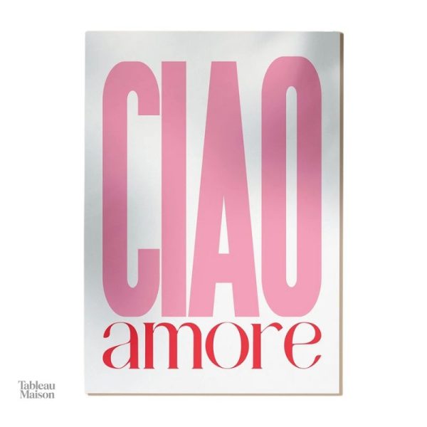 Tableau moderne inspirant Ciao Amore, touche d'élégance artistique