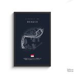 Illustration de circuit F1, style moderne pour collectionneurs